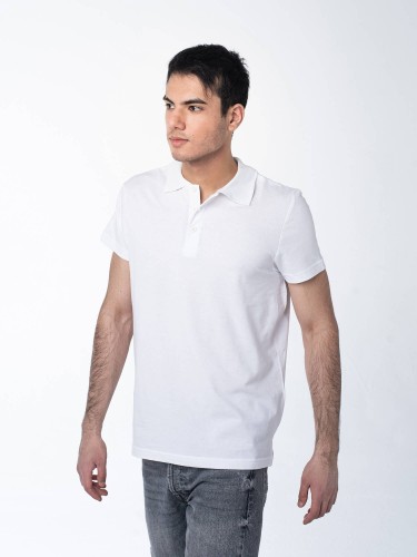 Белая рубашка ПОЛО мужская оптом - Белая рубашка ПОЛО мужская оптом
