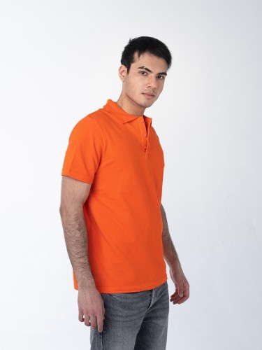 Оранжевая рубашка ПОЛО мужская оптом - Оранжевая рубашка ПОЛО мужская оптом