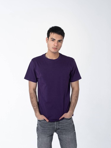 Фиолетовая мужская футболка оптом - Фиолетовая мужская футболка оптом