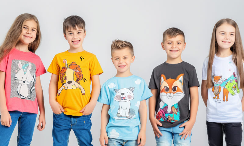 печать на детских футболках