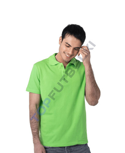 Салатовая рубашка ПОЛО мужская оптом - Салатовая рубашка ПОЛО мужская оптом
