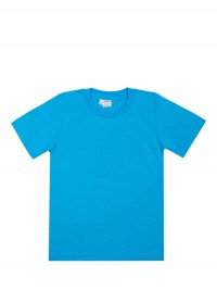 Голубая детская футболка фото