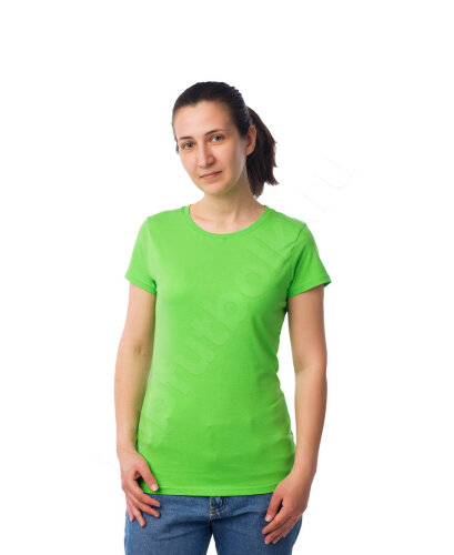 Салатовая женская футболка