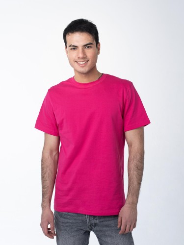 Розовая (фуксия) мужская футболка оптом - Розовая (фуксия) мужская футболка оптом